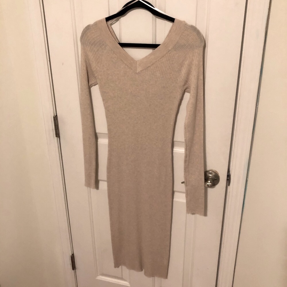 Ribbed Sweater Dress 🍁